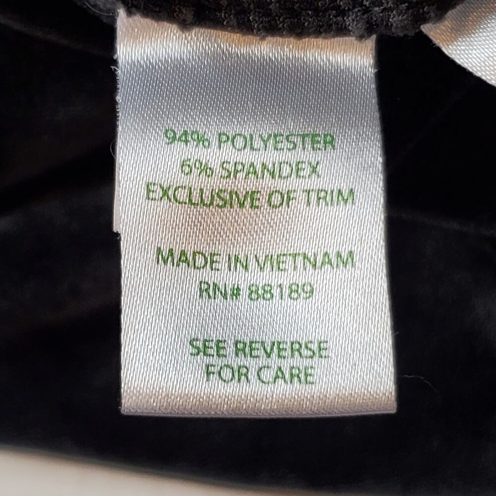 Lilly Pulitzer Women's Size XL 28" Mallie Velour Jogger Pant Black 009183 - Picture 7 of 8